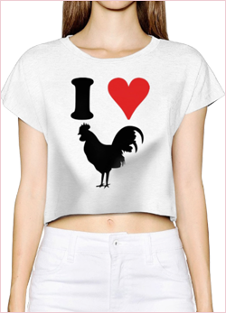 T Shirt I love Black Cock