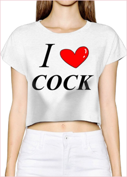 T Shirt I love Cock