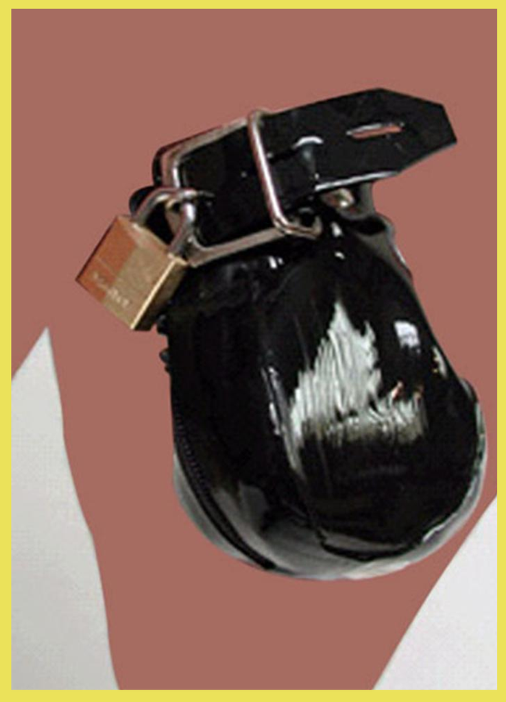 Leather Male Chastity Cage