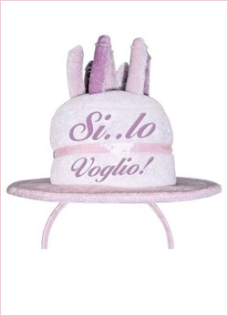 Cerchietto con cappello si lo voglio